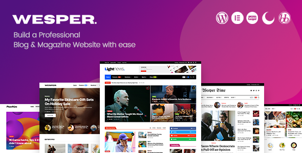 Wesper - WordPress Theme for Blogs & Magazines Logo